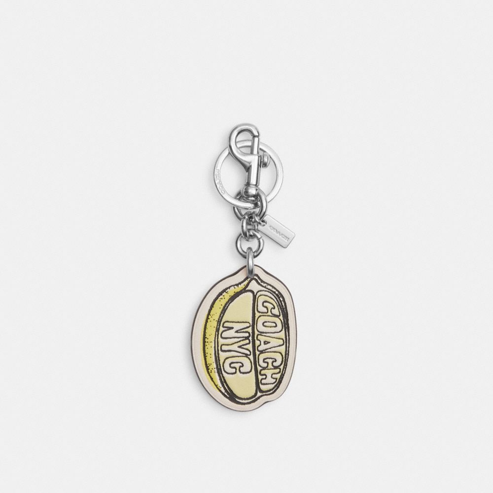 Trigger Snap Bag Charm With Lemon Print