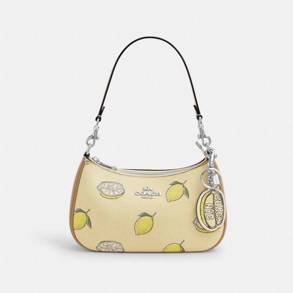 Trigger Snap Bag Charm With Lemon Print