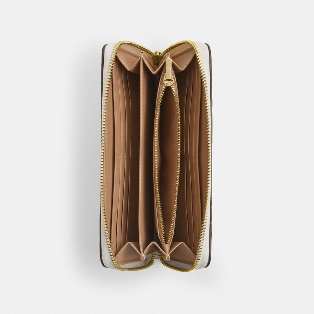 Long Zip Around Wallet With Floral Print