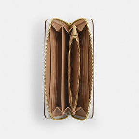 Long Zip Around Wallet With Floral Print