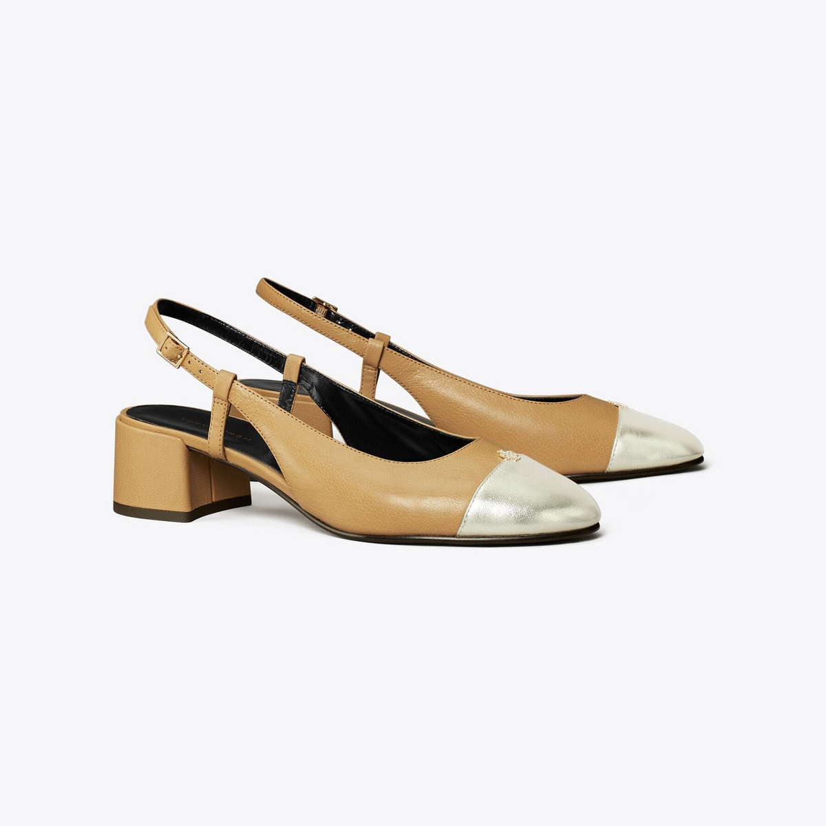 Cap-Toe Slingback Pump