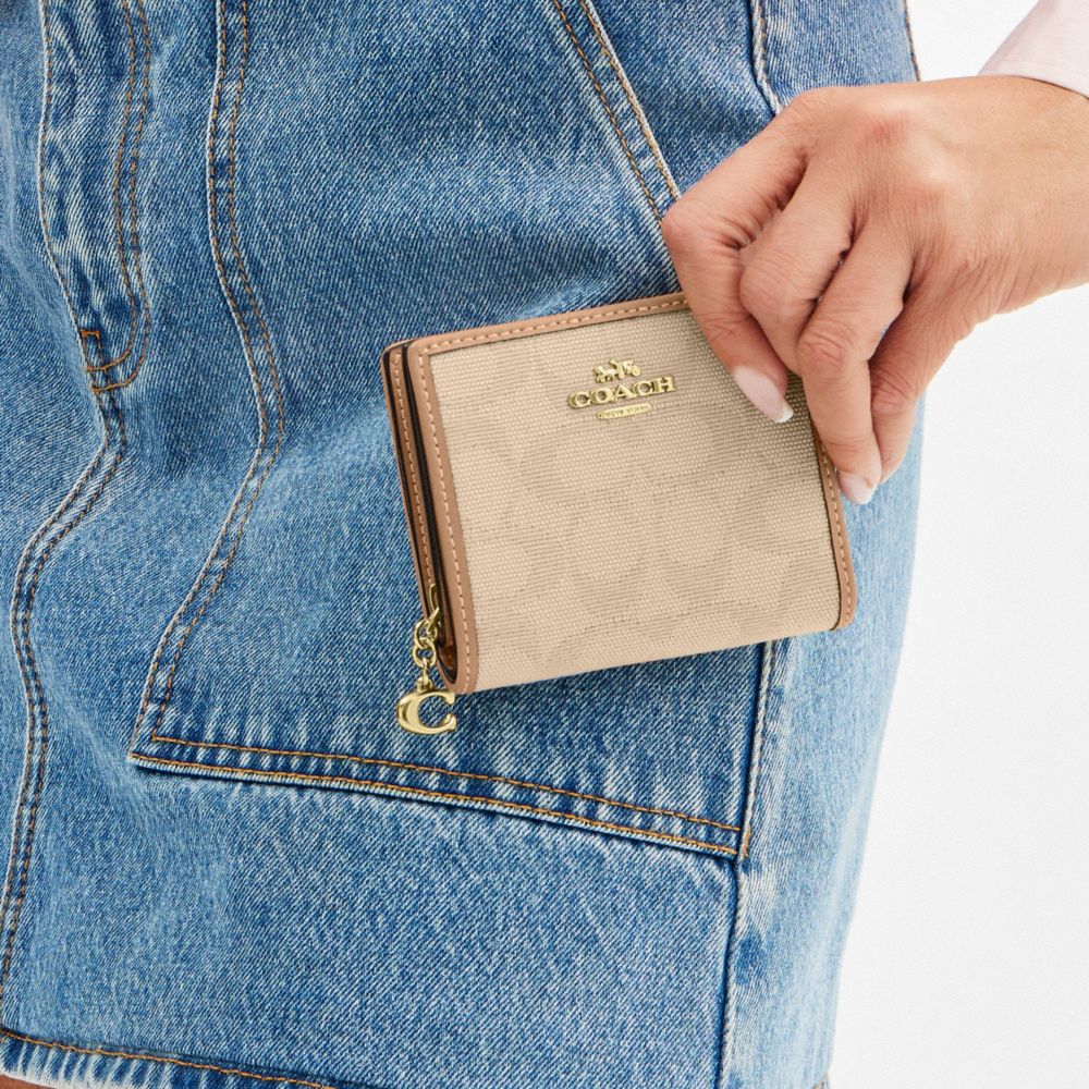 Snap Wallet With Cherry Print