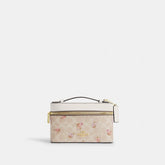 Cosmetic Case In Signature Canvas With Floral Print