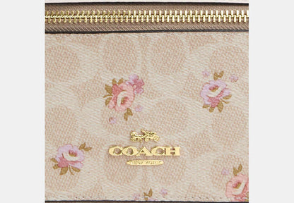 Cosmetic Case In Signature Canvas With Floral Print