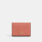 Card Holder Wallet In Signature Canvas With Floral Print