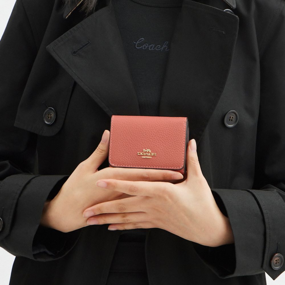 Card Holder Wallet In Signature Canvas With Floral Print