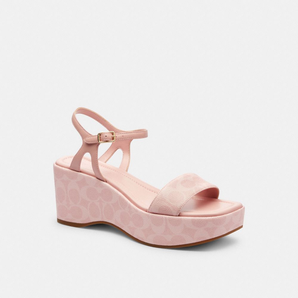 Gale Wedge Sandal In Signature Canvas
