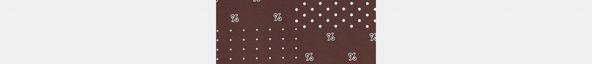 Horse And Carriage Dot Print Silk Bandana