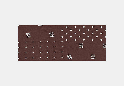 Horse And Carriage Dot Print Silk Bandana