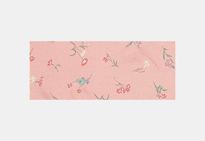 Tossed Floral Print Silk Diamond Scarf