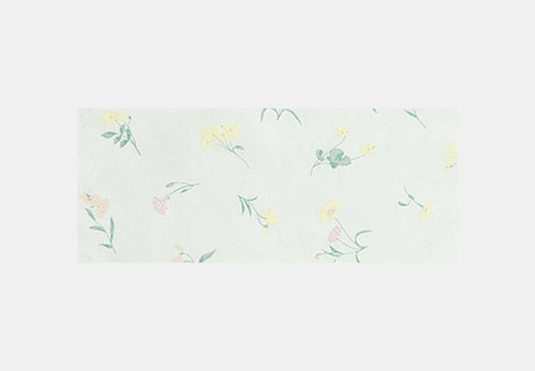 Tossed Floral Print Silk Diamond Scarf