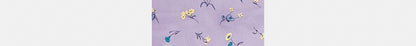 Tossed Floral Print Silk Diamond Scarf