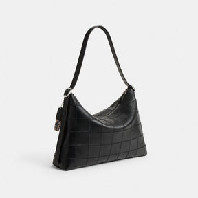 Alter/Ego Large Slouchy Shoulder Bag In Checkerboard Upcrafted Leather