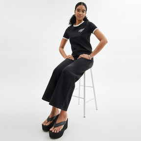 Thong Wedge Sandal In Signature Canvas