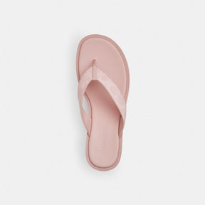 Thong Wedge Sandal In Signature Canvas