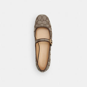 C Rivet Mary Jane In Signature Jacquard