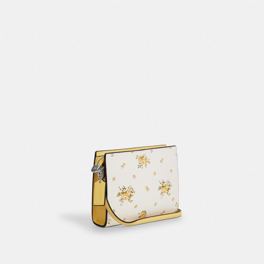 Slim Crossbody Bag With Floral Print