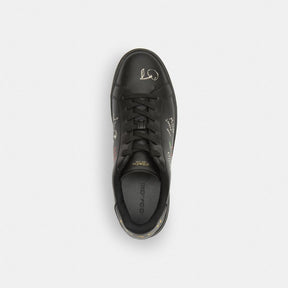 High Line Sneaker With Sketch Print