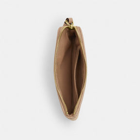 Corner Zip Wristlet With Signature Canvas