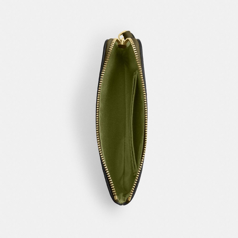 Corner Zip Wristlet In Signature Canvas