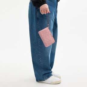 Corner Zip Wristlet In Signature Canvas