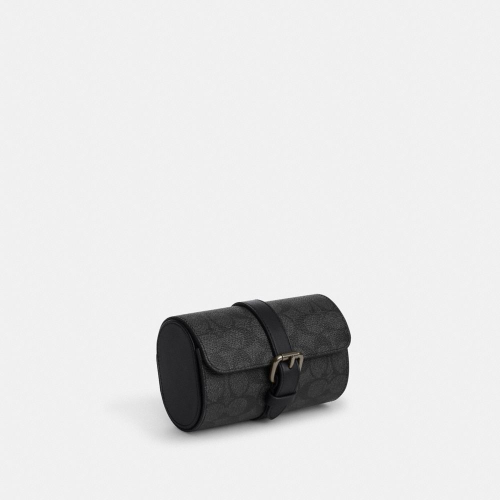 Watch Case In Signature Canvas