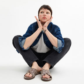 Link Criss Cross Slide In Signature Jacquard