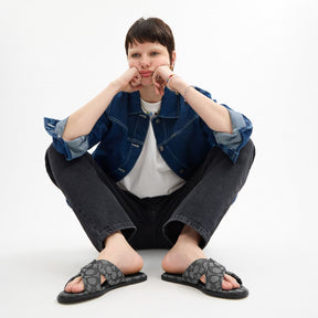 Link Criss Cross Slide In Signature Jacquard