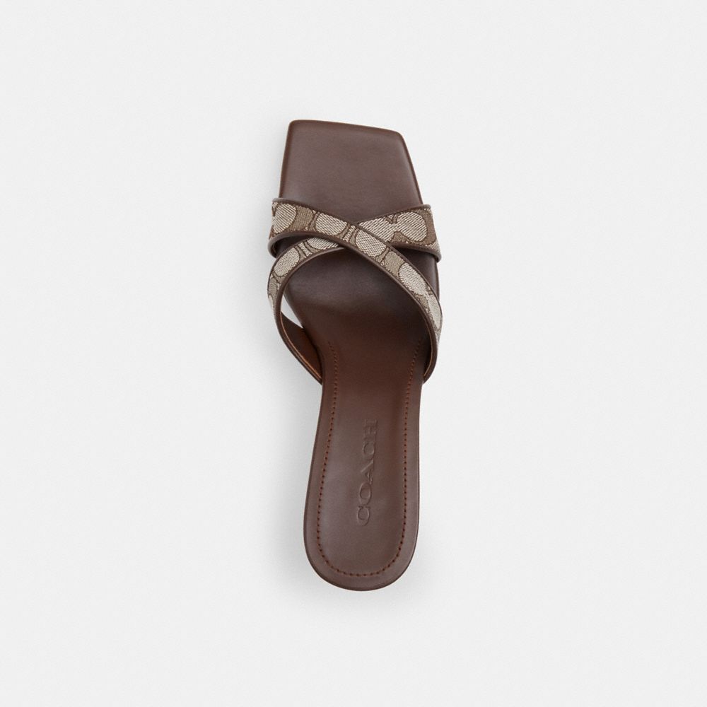 Wedge Sandal In Signature Jacquard