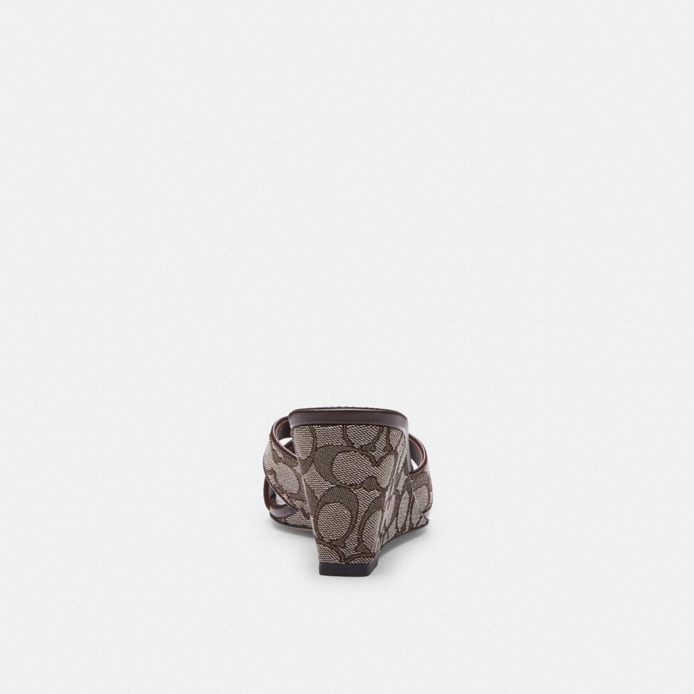 Wedge Sandal In Signature Jacquard