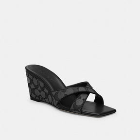 Wedge Sandal In Signature Jacquard
