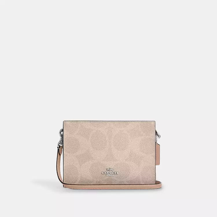 Slim Crossbody Bag  In Signature Canvas
