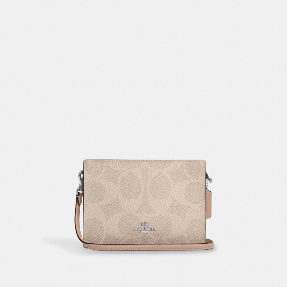 Slim Crossbody Bag In Signature Canvas