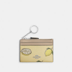 Mini Skinny Id Case With Lemon Print