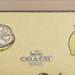 Mini Skinny Id Case With Lemon Print