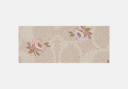 Corner Zip Wristlet In Signature Canvas With Floral Print