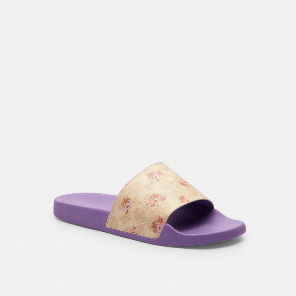 Udele Sport Slide In Signature Canvas With Floral Print