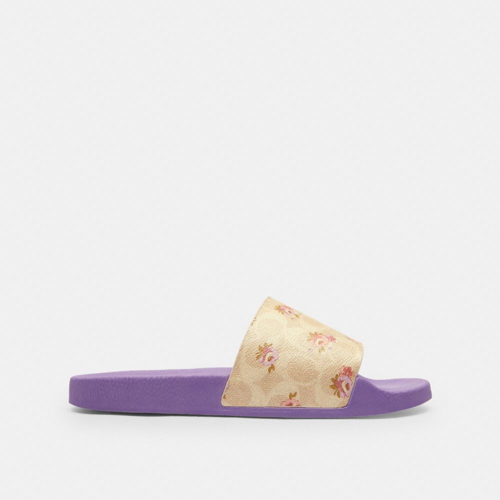 Udele Sport Slide In Signature Canvas With Floral Print