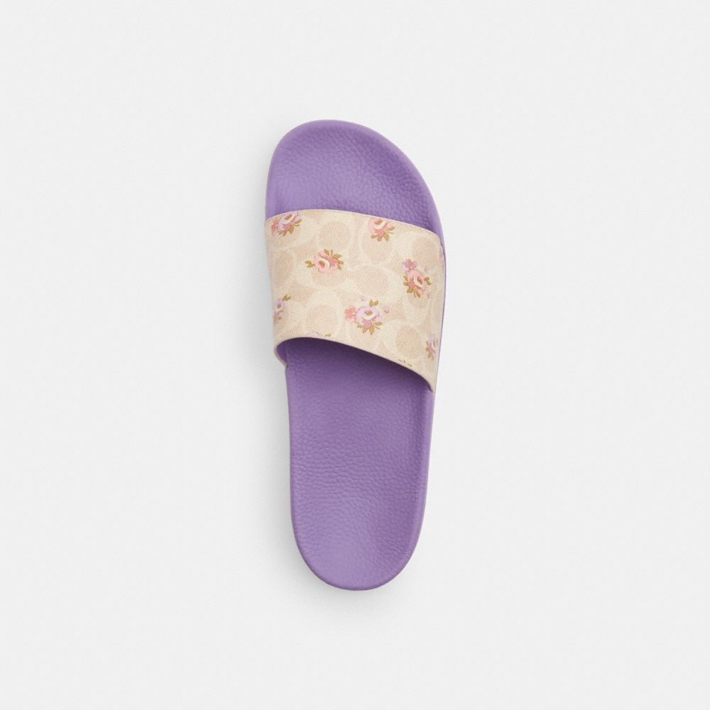 Udele Sport Slide In Signature Canvas With Floral Print