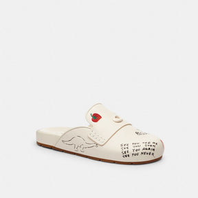 Sculpted C Clog With Sketch Print