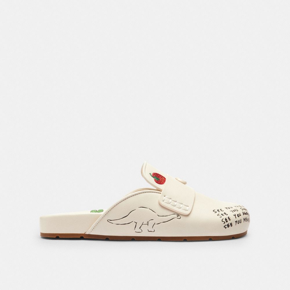 Sculpted C Clog With Sketch Print