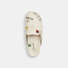 Sculpted C Clog With Sketch Print