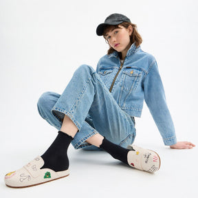 Sculpted C Clog With Sketch Print