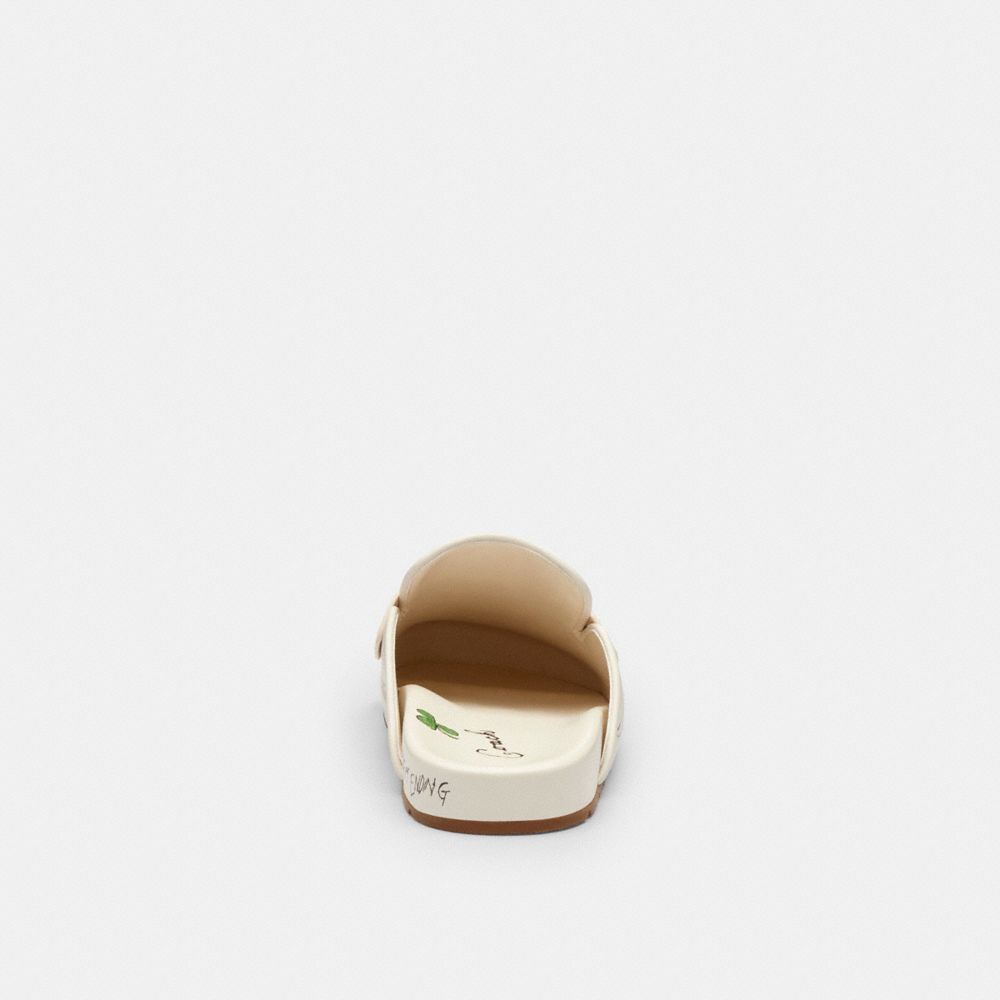 Sculpted C Clog With Sketch Print