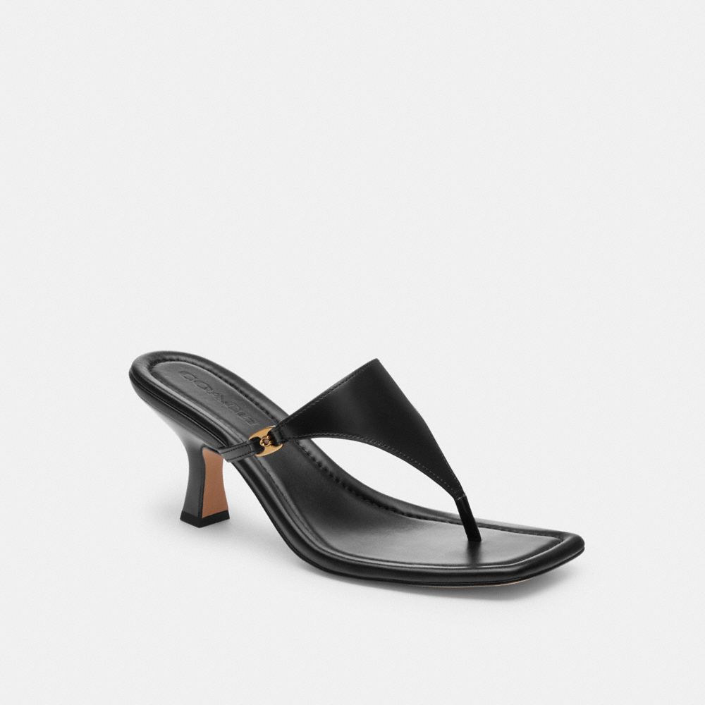 Heritage C Plaque Thong Sandal