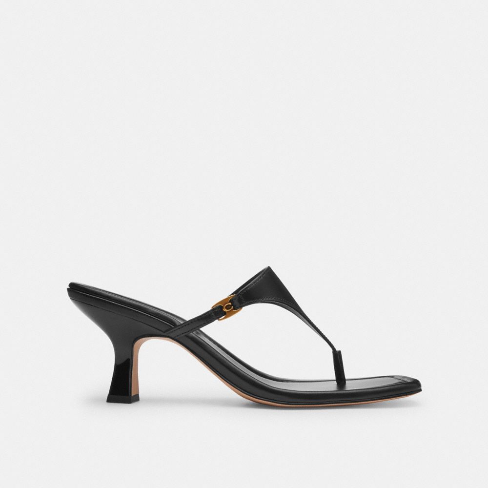 Heritage C Plaque Thong Sandal