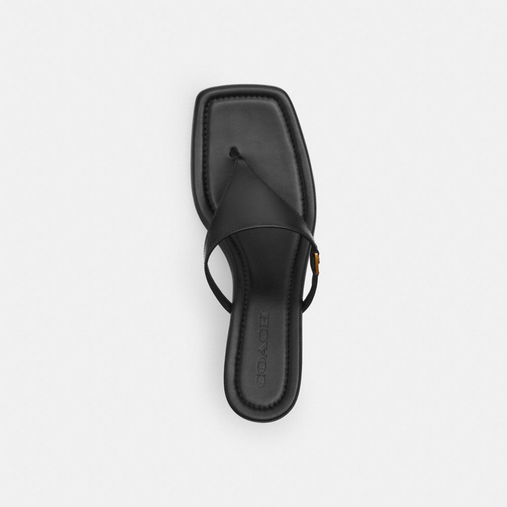 Heritage C Plaque Thong Sandal