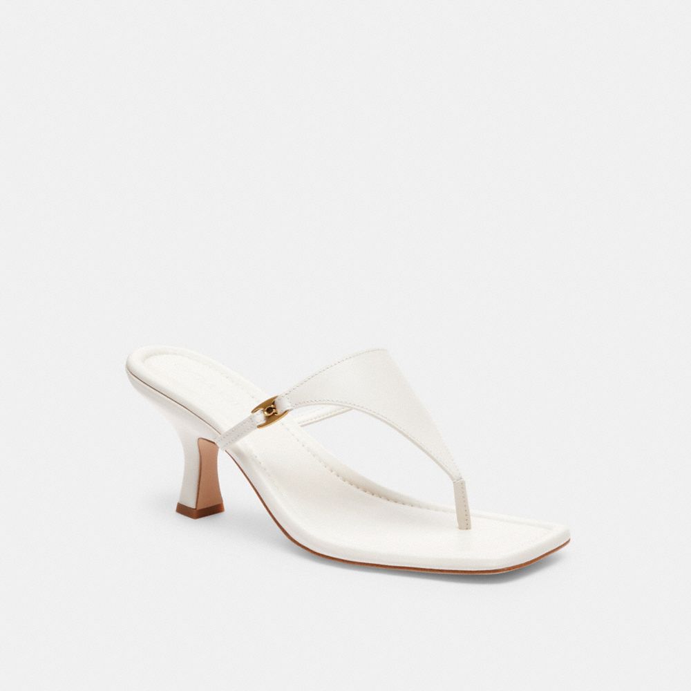 Heritage C Plaque Thong Sandal