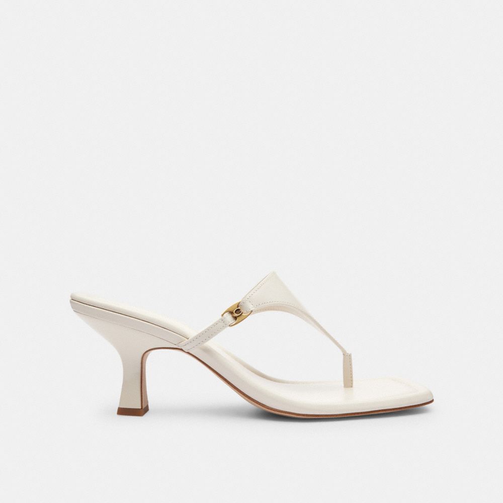 Heritage C Plaque Thong Sandal