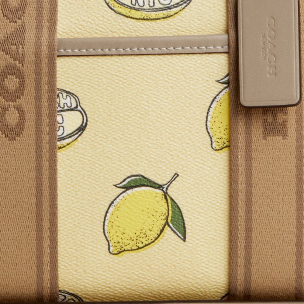 Smith Tote Bag 24 With Lemon Print